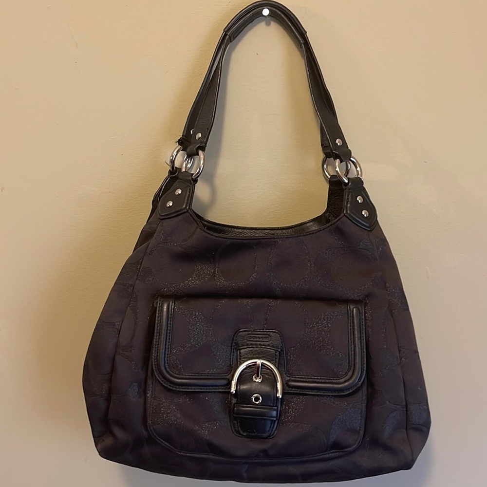 Coach Signature Brown Monogram Shoulder Bag. NWOT
